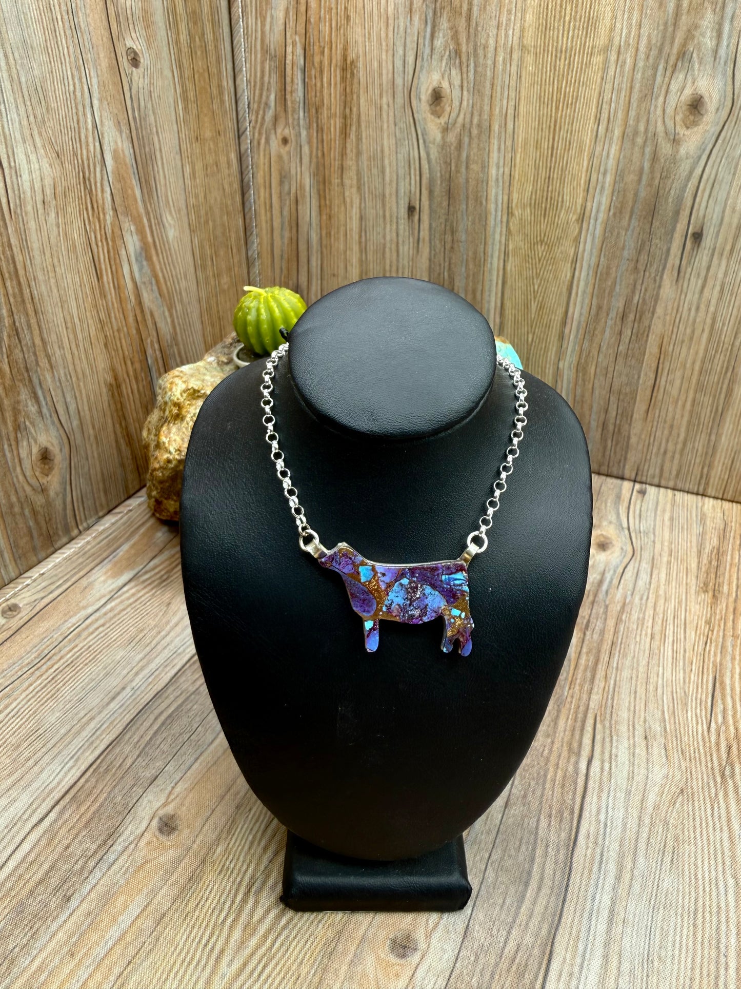 Mohave Purple Cow Pendants