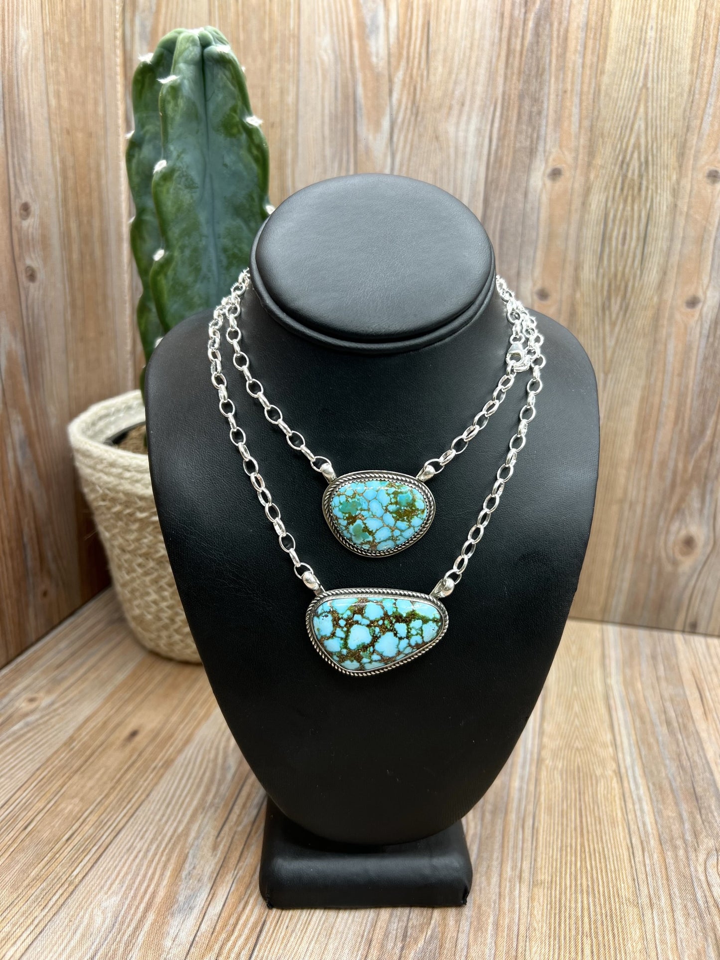 Polychrome Pendant Necklaces