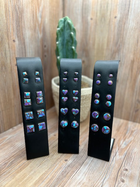 Mohave Purple Stud Earrings