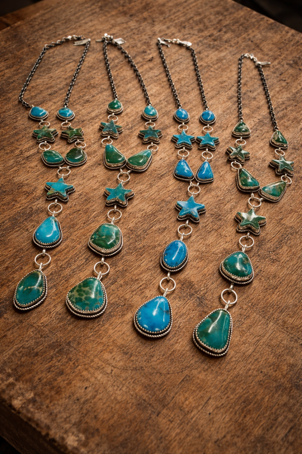 Kingman Turquoise Star Lariats