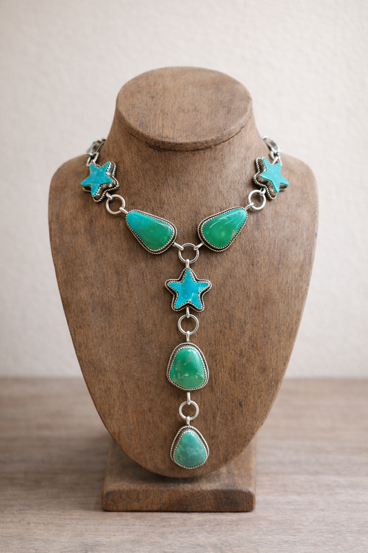 Kingman Turquoise Star Lariat