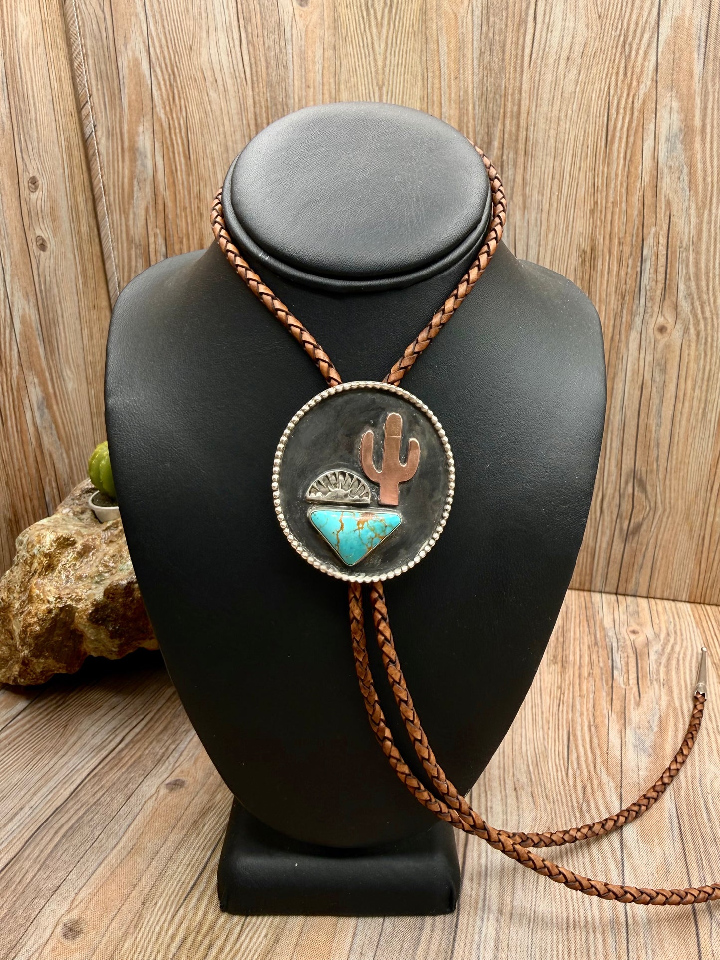 Copper Sunrise Bolo Tie