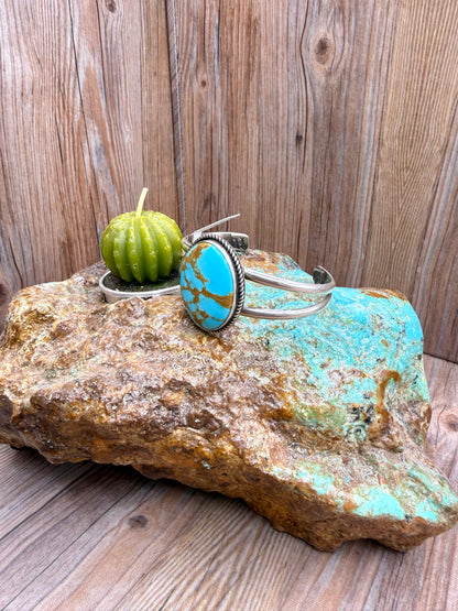 Kingman Gold Silver Cuff