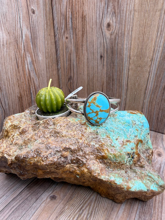 Kingman Gold Silver Cuff