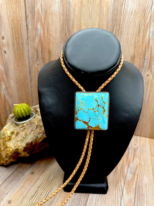 Kingman Turquoise Bolo Tie
