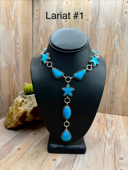 Kingman Turquoise Star Lariats