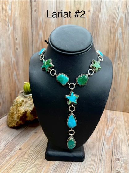 Kingman Turquoise Star Lariats