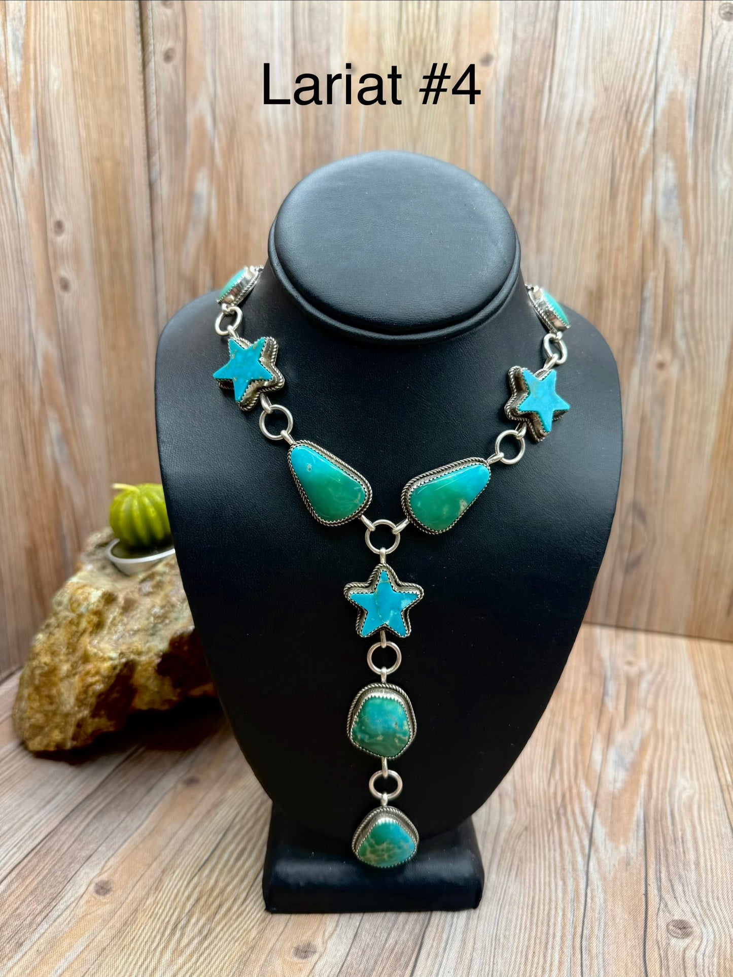 Kingman Turquoise Star Lariats