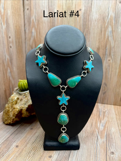 Kingman Turquoise Star Lariats