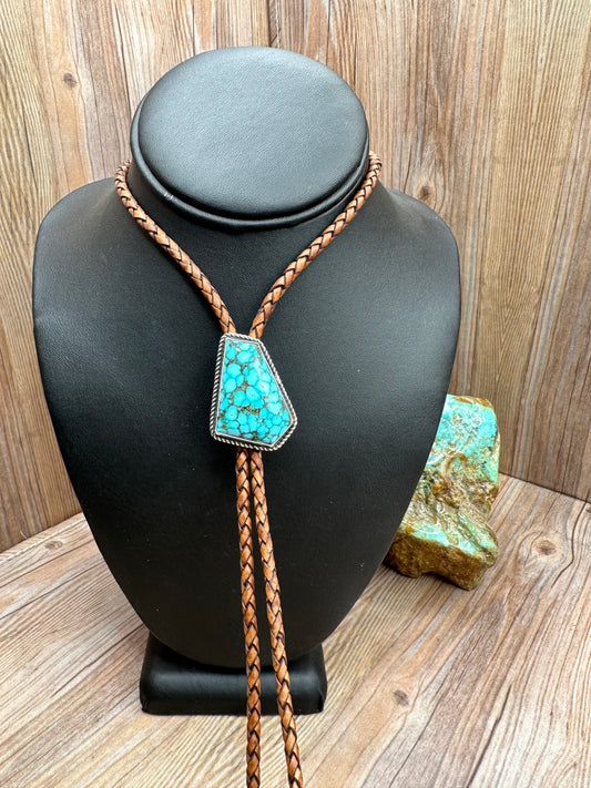 Kingman Turquoise Bolo Tie