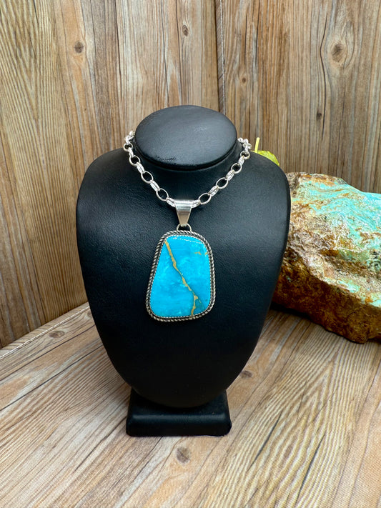 Kingman Turquoise Pendant