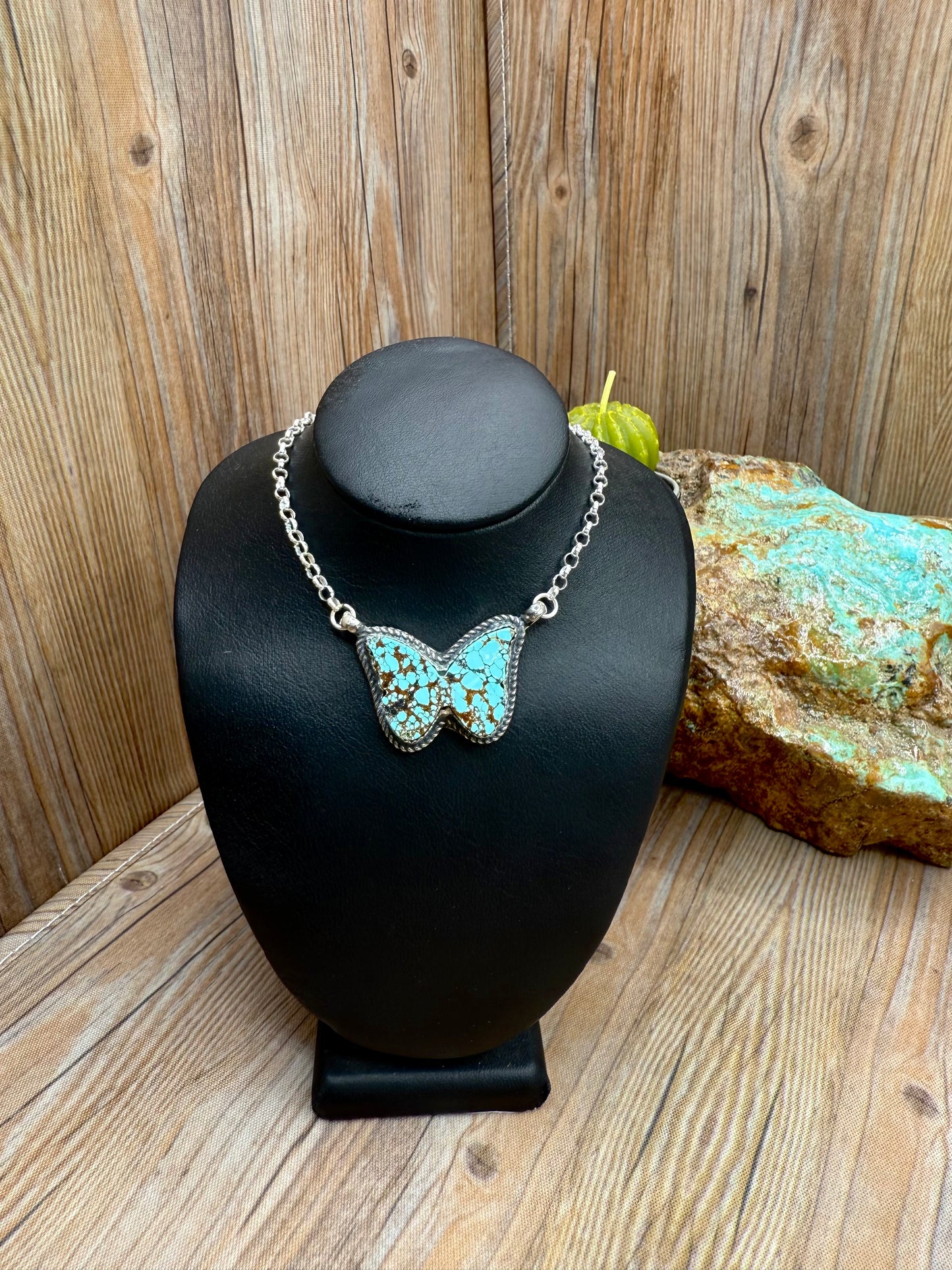 Number 8 Butterfly Necklace