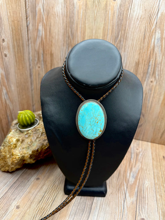 Kingman Turquoise Bolo Tie