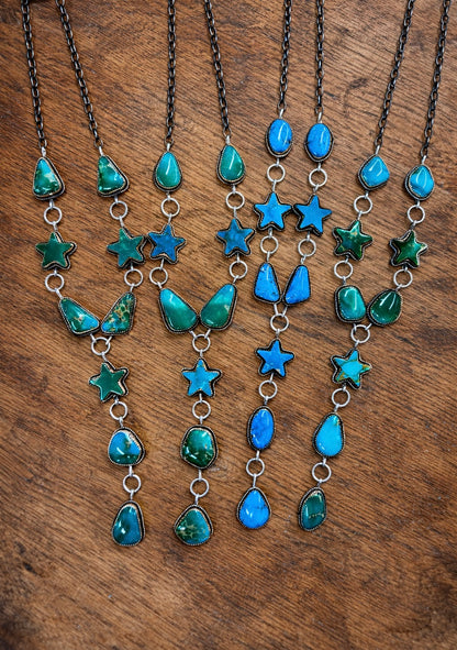 Kingman Turquoise Star Lariats