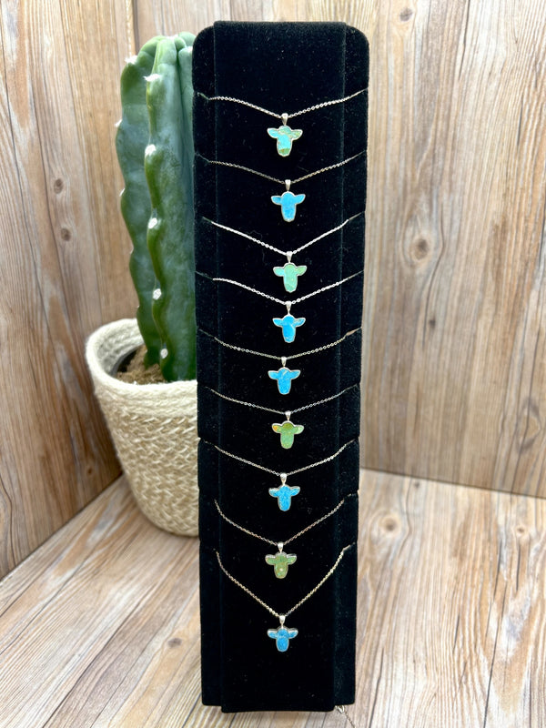 Small Turquoise Stampede Necklaces