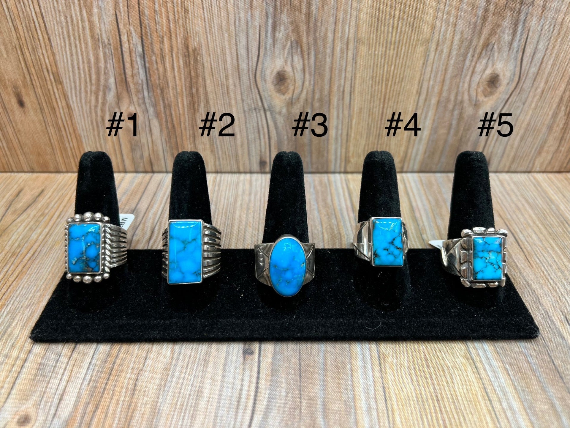 Kingman Turquoise Mens Rings