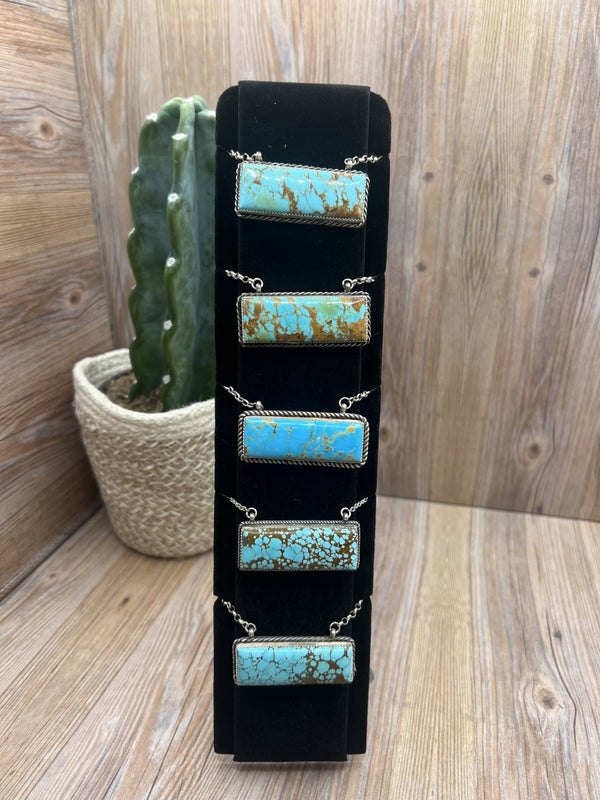 Large Wrapped Bar Necklaces