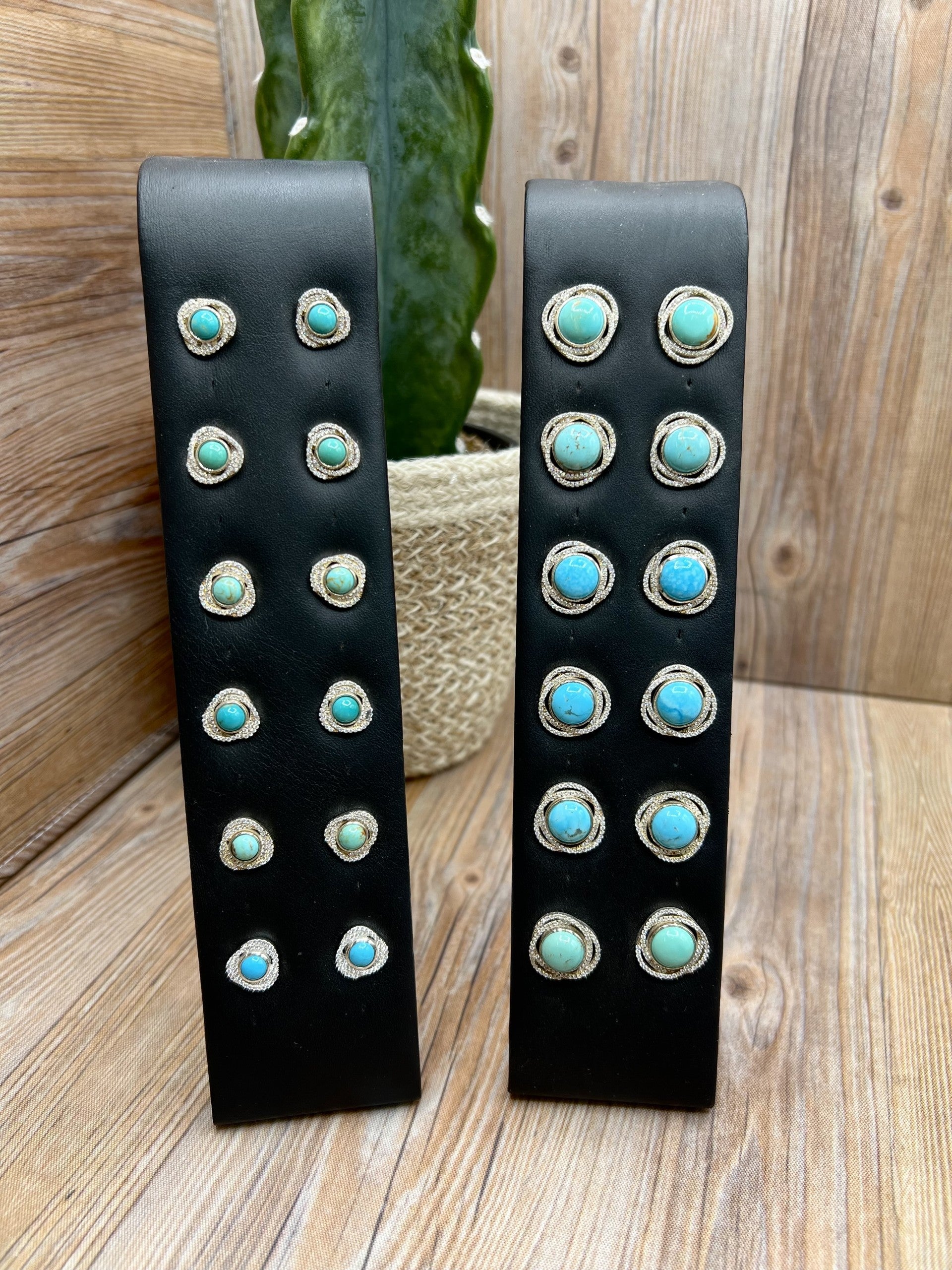 CZ & Turquoise Studs