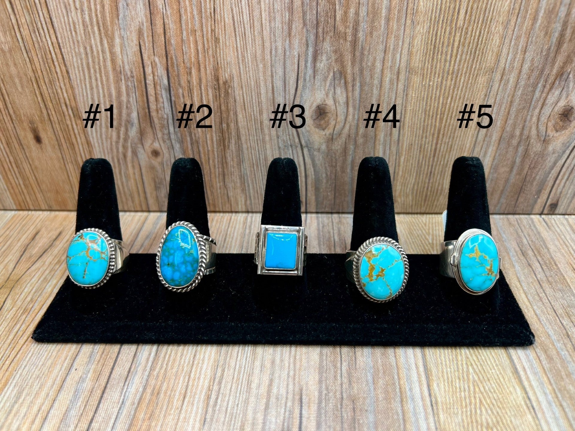 Kingman Turquoise Mens Rings