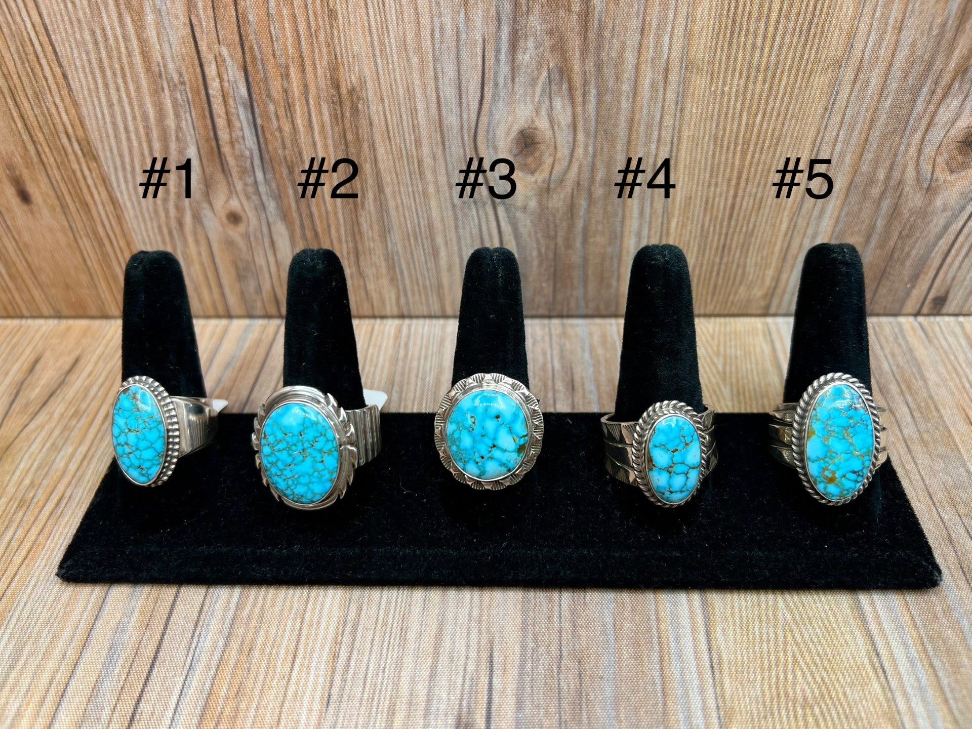 Kingman Turquoise Mens Rings