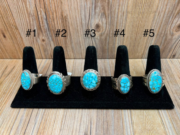 Kingman Turquoise Mens Rings