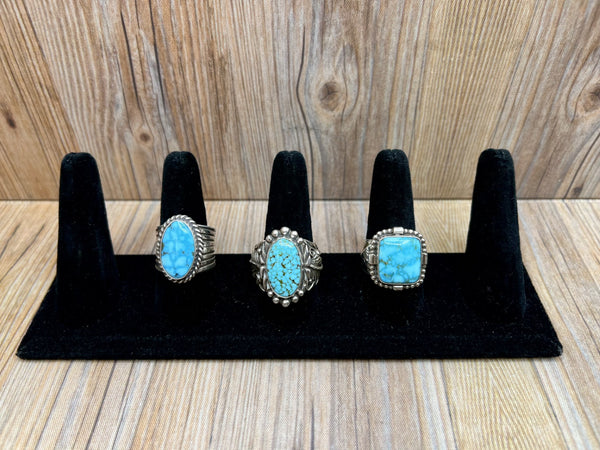 Kingman Turquoise Mens Rings