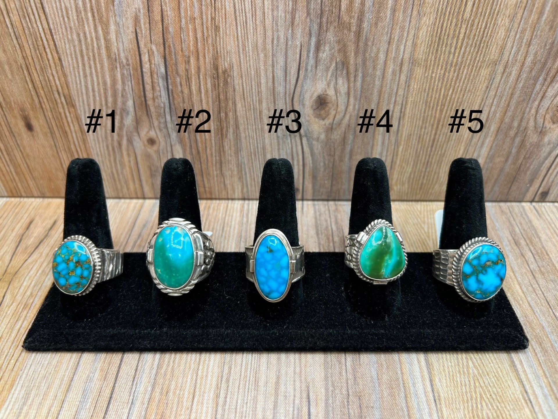 Kingman Turquoise Mens Rings