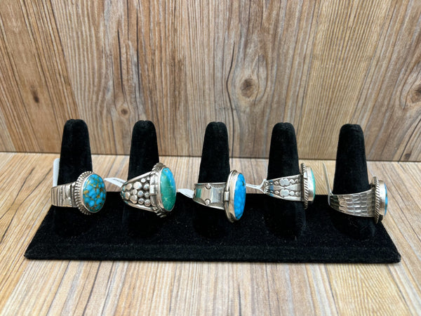 Kingman Turquoise Mens Rings