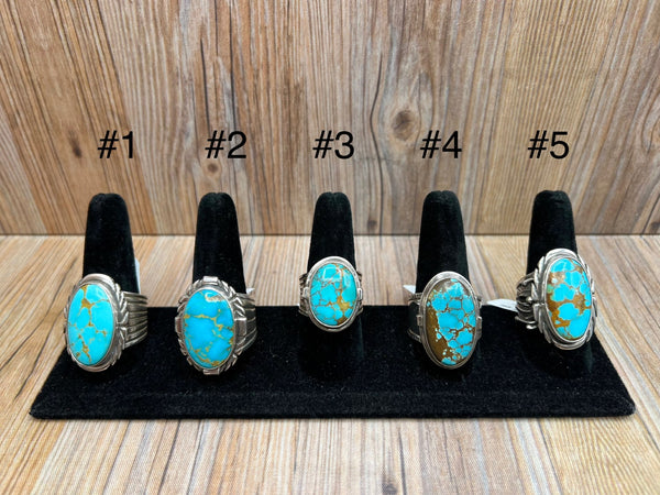 Kingman Turquoise Mens Rings