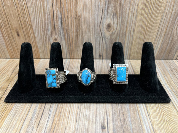 Kingman Turquoise Mens Rings