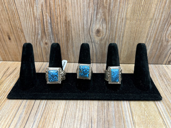 Kingman Turquoise Mens Rings