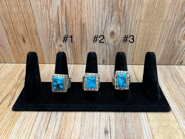 Kingman Turquoise Mens Rings