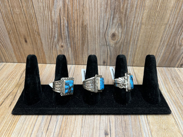 Kingman Turquoise Mens Rings