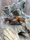 Kingman Turquoise Leather Cuffs