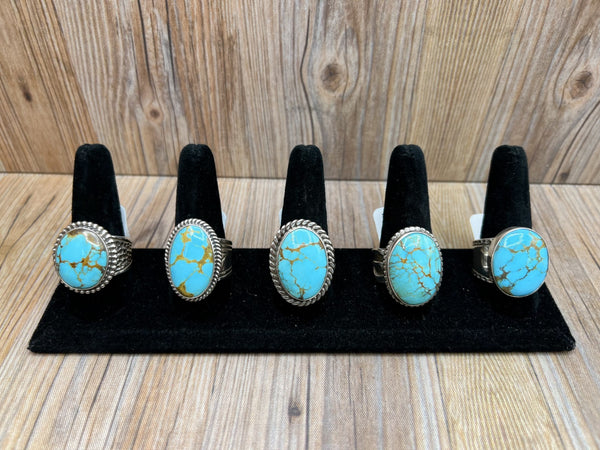 Kingman Turquoise Mens Rings