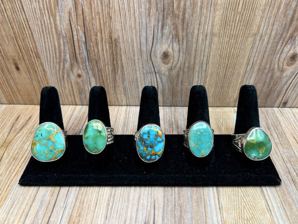 Kingman Turquoise Mens Rings