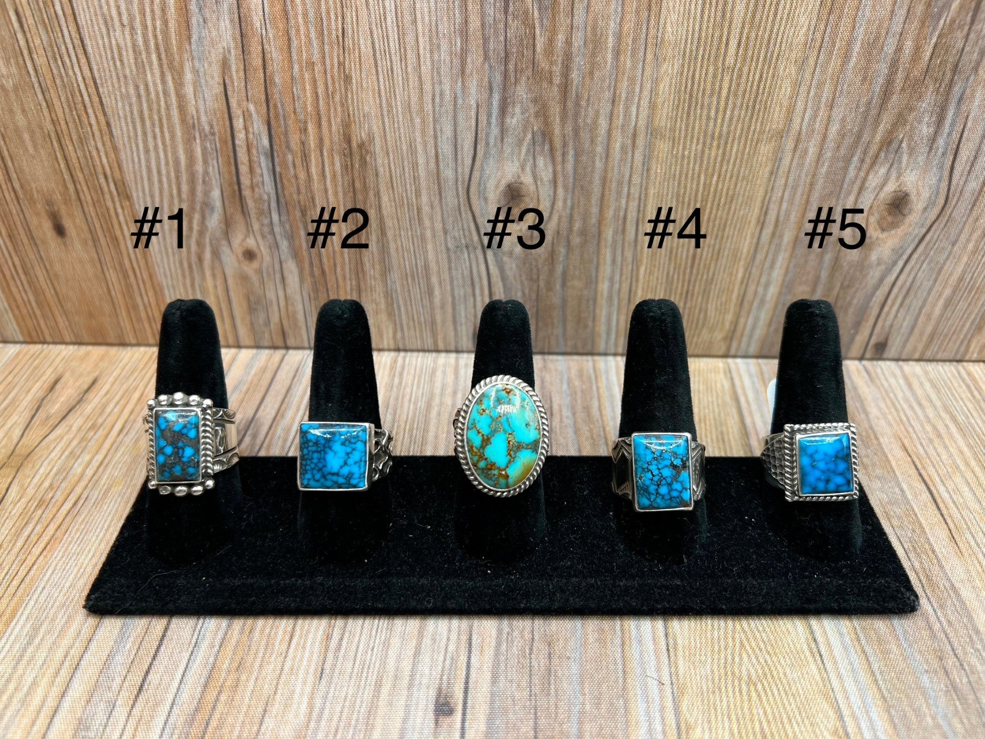 Kingman Turquoise Mens Rings