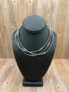 3-6mm Varied Silver Pearl 16" Necklace