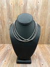 4mm Silver Pearl 16" Necklace