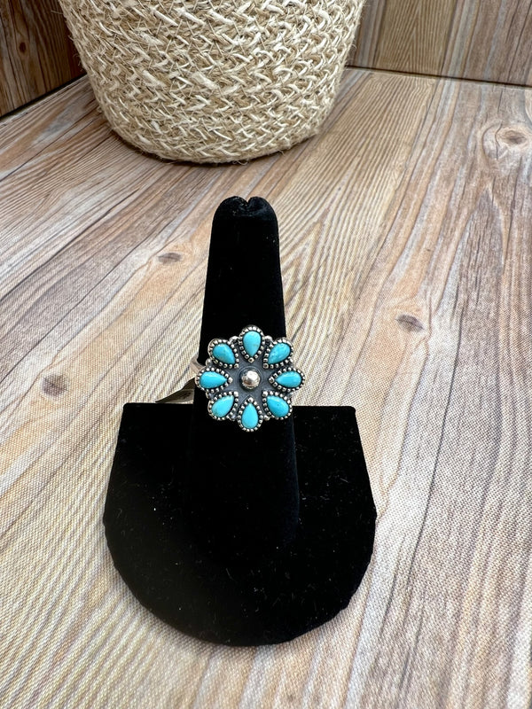 Flower Drop Ring