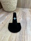 Turquoise Cross Rings